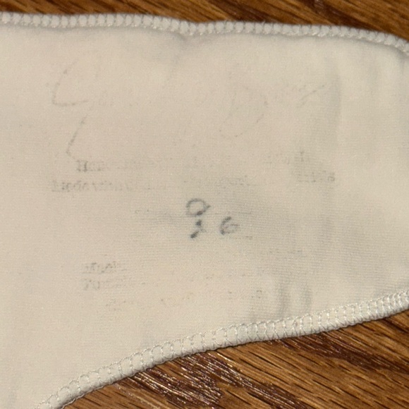 Preflat Cloth Diaper w/ White Snappi - Picture 3 of 5